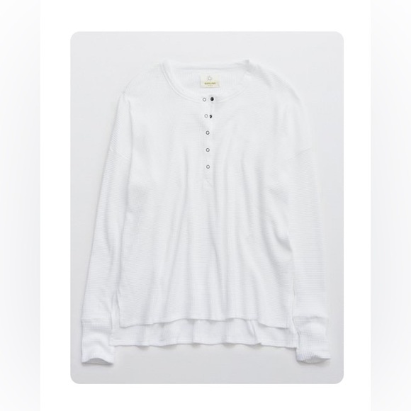 OFFLINE BY AWRIE WAFFLE HENLEY SHIRT - Picture 1 of 2